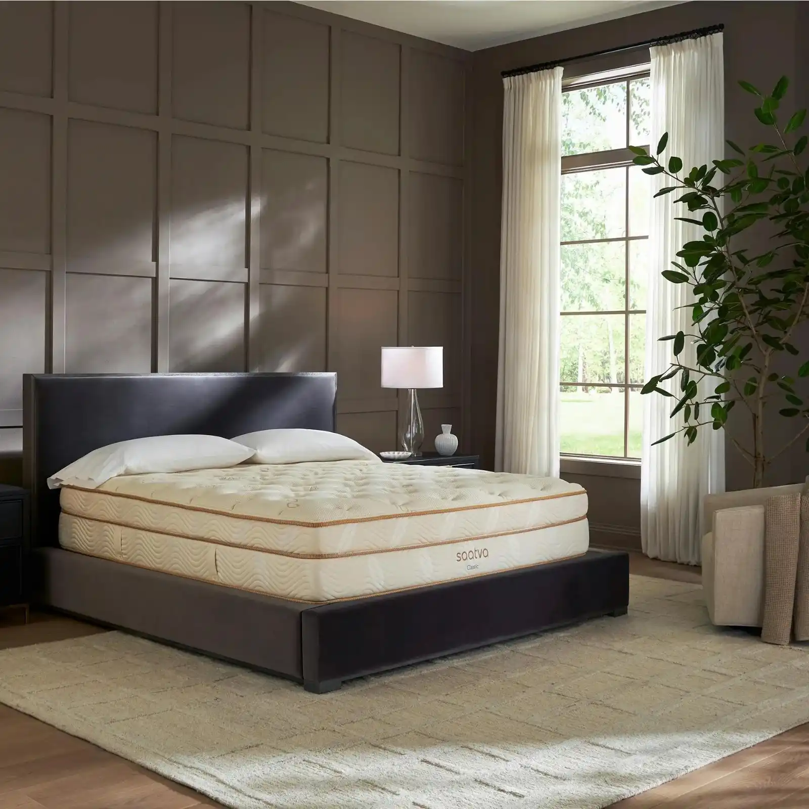 “Saatva Zenhaven Latex Mattress” showing two reversible comfort options