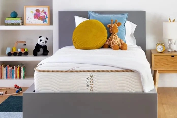 “Saatva Zenhaven Latex Mattress” showing its thoughtfully designed comfort construction