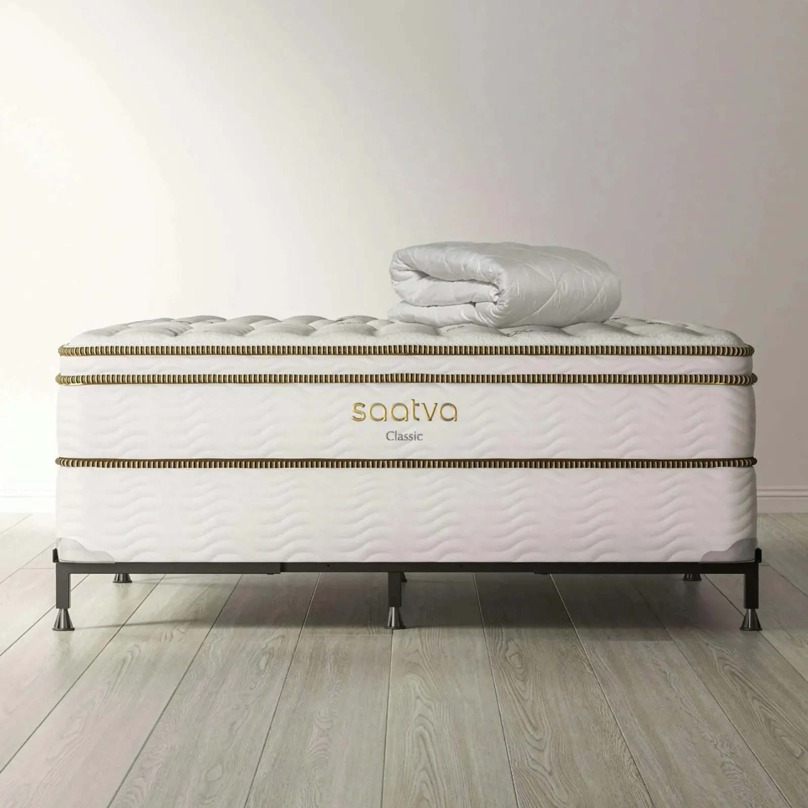 “Saatva Zenhaven Latex Mattress” with two reversible comfort feels